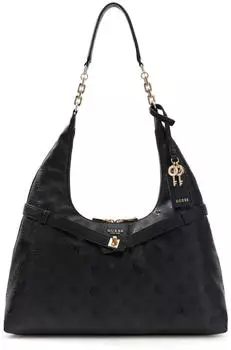 Guess Ella Logo Hobo Bag (HWPD9746010) black logo 2