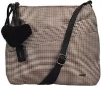 Rieker Umh&auml;ngetasche Schultertasche, Damen Handtasche mit zwei Hauptf&auml;chern