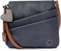 Rieker Umh&auml;ngetasche Schultertasche, Damen Handtasche mit zwei Hauptf&auml;chern