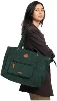Caba&iuml;a Maxi Tote Bag Velvet (CAB996WRYH) green