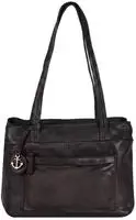 HARBOUR 2nd Shopper Damen Schultertasche, Umh&auml;ngetasche mit dekorativem...