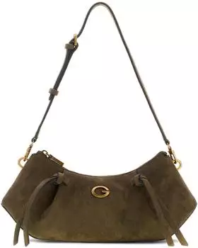 Guess Allegra Wildleder Schultertasche olive (HWSG2237180-OLV)