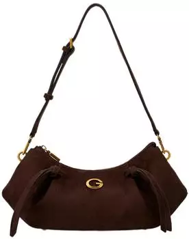 Guess Allegra Wildleder Schultertasche espresso (HWSG2237180-ESP)