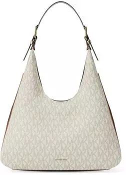 Michael Kors Nolita Large mit Signature-Logomuster Schultertasche vanilla/acorn (30F5GY5H7B-149)