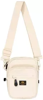 Alpha Industries Label Messenger Small Umh&auml;ngetasche vintage white (156941-300)