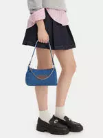 Tommy Jeans Schultertasche "TJW COOL DENIM SHOULDER BAG", Damen Tragetasche, Minibag