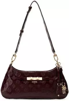 Guess Carmella Logo Schultertasche (HWPT2225180) burgundy