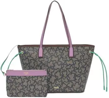 Tous Big Tote Bag Kaos Icon black/mauve