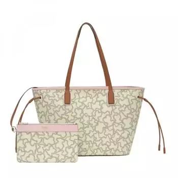 Tous Big Tote Bag Kaos Icon beige