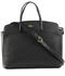 Lacoste Chantaco Piqué Leather Zip Pocket Tote Bag (NF2736CE) black