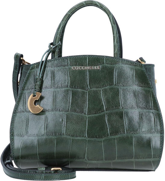 Coccinelle Concrete Croco Maxi Mini Handbag mallard green