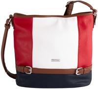 TOM TAILOR Hobo "Juna" aus soft genarbtem ledrigen Material mit gl&auml;nzenden