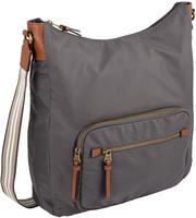 camel active Hobo "Bari" aus hochwertigem matten Nylon mit gestreiftem Gewebeband