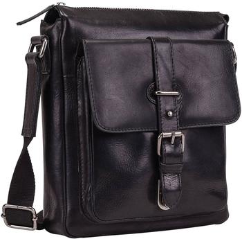 Leonhard Heyden Roma Zipped Messenger Bag S Black