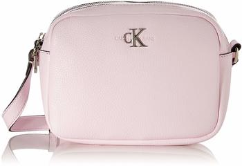 Calvin Klein Double Zip Crossbody Bag Pearly Pink