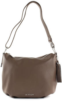 Jette Mademoiselle Classique Hobobag truffle/shiny silver