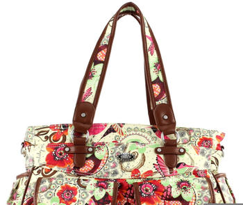 Oilily Tropical Birds Diaper Bag Off White