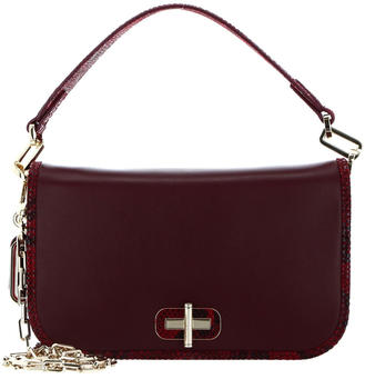 Tommy Hilfiger Leather Statement Crossover Bag burgundyy