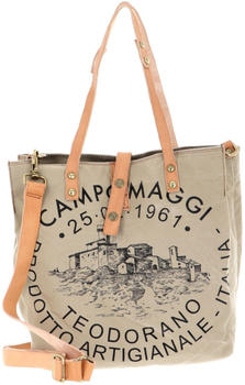 Campomaggi Canvas Shopping Bag beige+naturale+st.nera