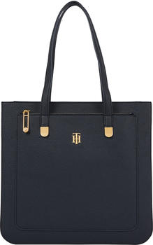 Tommy Hilfiger Pebble Grain Signature Tote (AW0AW11365) navy corporate