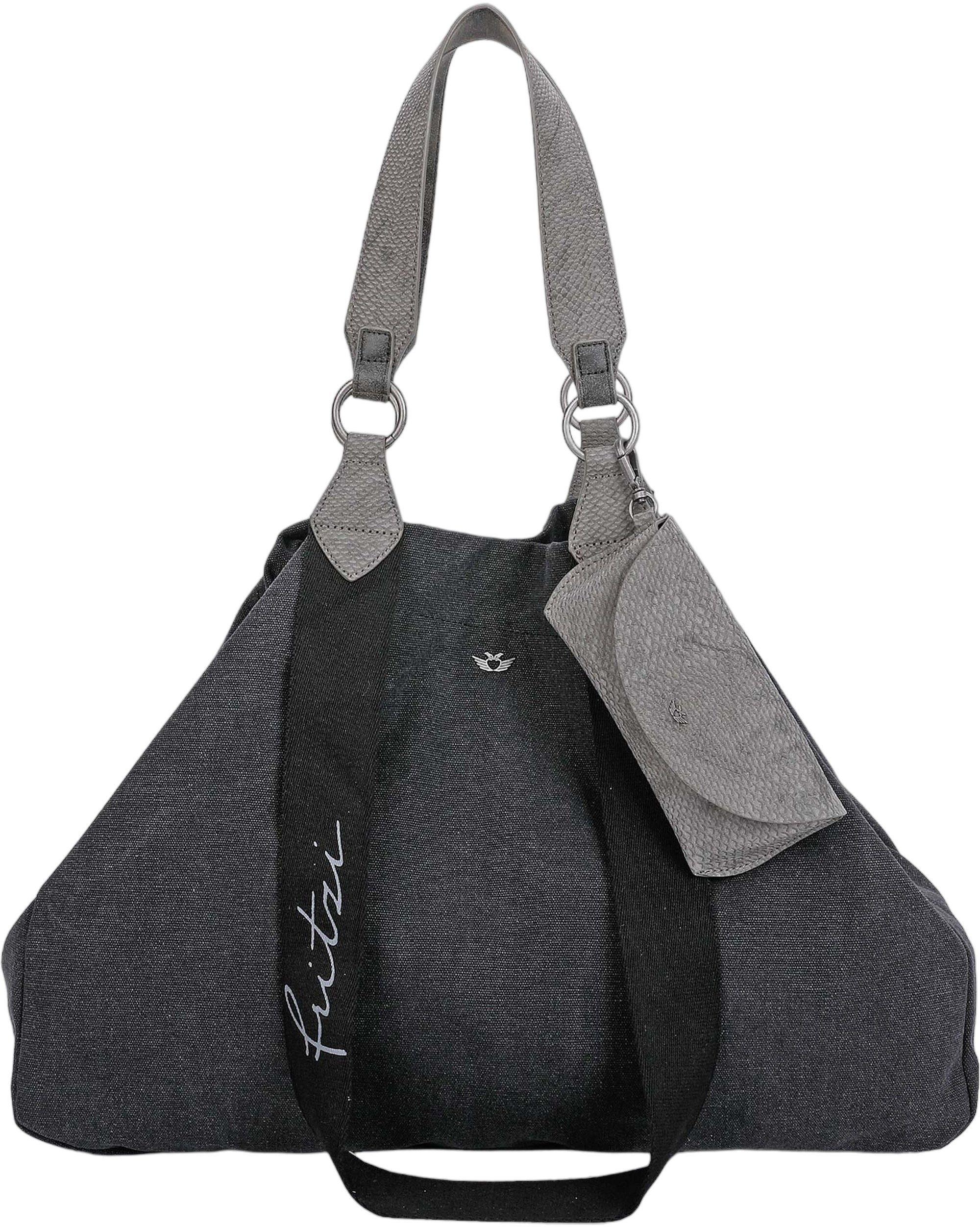 Fritzi Sue03 Suede Jacky Soft Shopper – Vegane Kunstleder-Handtasche Mit Schultergurt, 13 Liter, Wasserabweisend