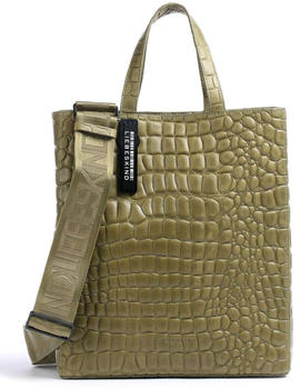 Liebeskind Paper Bag Kroko Tote M guacamole