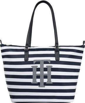 Tommy Hilfiger Nylon Stripe Tote (AW0AW11343) navy blue