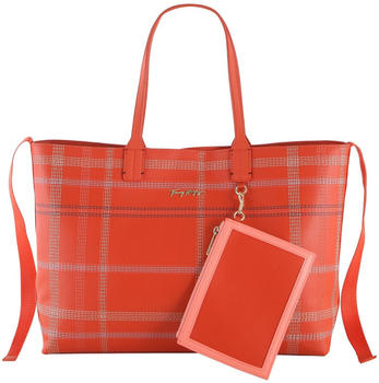 Tommy Hilfiger Iconic Check Tote (AW0AW12311) rustic clay