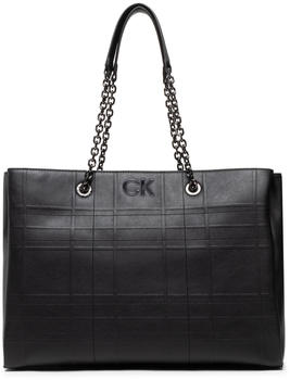 Calvin Klein Re-Lock Tote Quilt (K60K609689) black