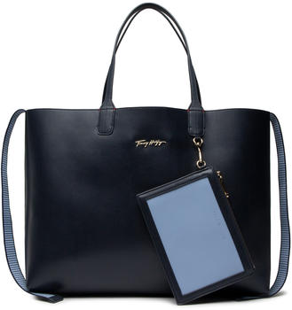 Tommy Hilfiger Iconic Signature Tote (AW0AW12017) blue navy