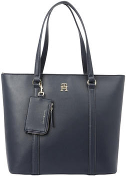 Tommy Hilfiger TH Monogram Plaque Tote (AW0AW13138) space blue