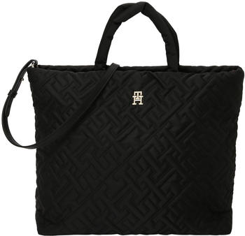 Tommy Hilfiger TH Monogram Quilted Tote (AW0AW13144) black