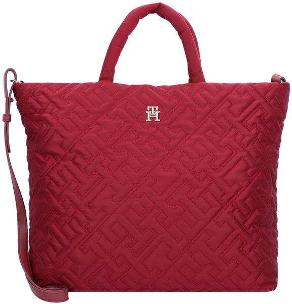 Tommy Hilfiger TH Monogram Quilted Tote (AW0AW13144) rouge