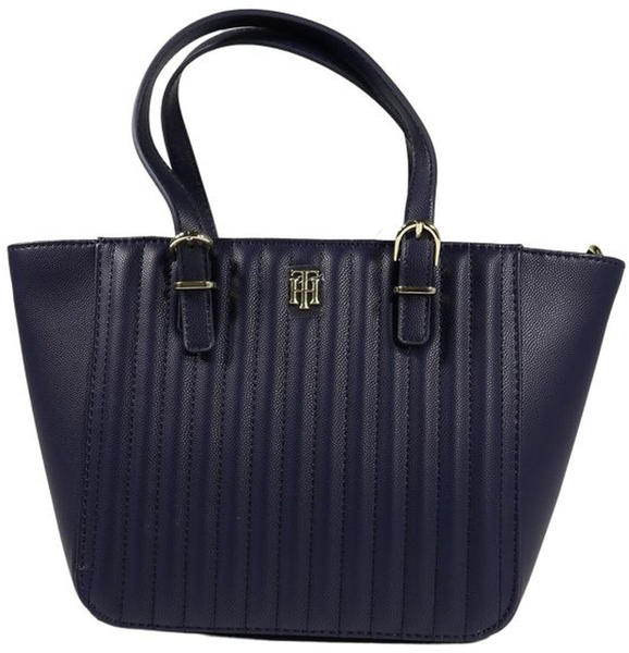 Tommy Hilfiger TH Monogram Quilted Small Tote (AW0AW13171) desert sky