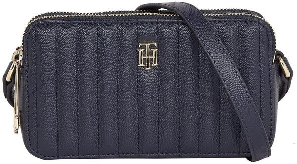 Tommy Hilfiger Quilted TH Monogram Crossover Camera Bag (AW0AW13143) space blue