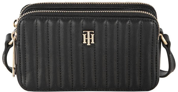 Tommy Hilfiger Quilted TH Monogram Crossover Camera Bag (AW0AW13143) black