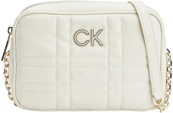 Calvin Klein Re-Lock Quilt Camera Bag (K60K609859) ecru