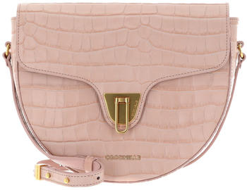 Coccinelle Beat Croco Shiny Soft Crossover Bag new pink