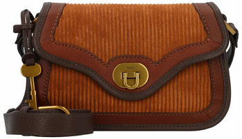 Fossil Heritage Flap Crossbody Bag S camel/corduroy