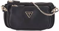 Guess Umh&auml;ngetasche Noelle DBL Pouch Crossbody black HWZG78/79710/BLA