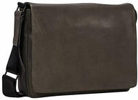 Leonhard Heyden Den Haag Messenger Leder 31 cm oliv