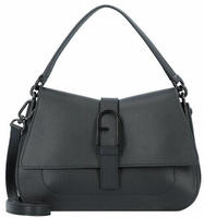 Furla Flow Handtasche Leder 25 cm schwarz