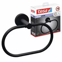 Tesa 40623-00000-00, tesa Handtuchhalter MOON schwarz, matt, 1 St.
