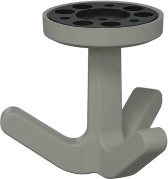 Hewi Dreifachhaken Serie 477 matt, elastisch felsgrau drehbar (477.94B030 95)