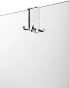 Avenarius Universal Halter für Duschabtrennung mit 4 Haken für 6, 8, 10 mm Glasstärke, chrom (9004597010)