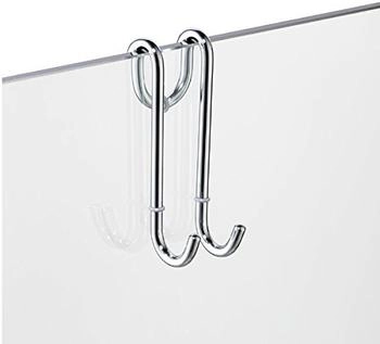 Avenarius Universal Halter für Duschabtrennung mit 2 Haken chrom (9004590010)