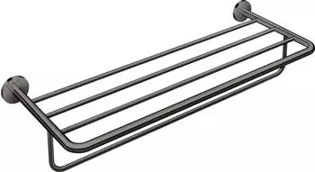 Hansgrohe Axor Handtuchablage 42843330 655x250mm, mit Handtuchhalter, Wandmontage, polished black chrome