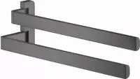 hansgrohe Handtuchhalter Axor universal 409mm, 2-arm, schwenkb., brush. bla vc