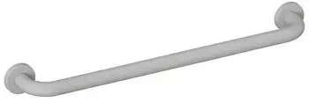Hewi 477 Badetuchhalter 477.30B20095 457 mm, felsgrau, Rosetten d= 60mm, matt