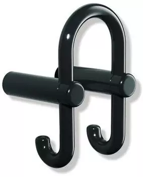 Hewi 801 Garderoben-Doppelhaken 801.90.03118 senfgelb, Haken nach hinten